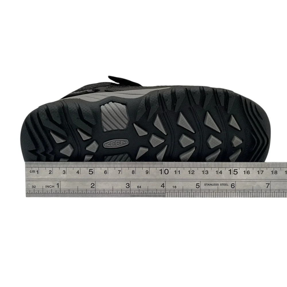 KEEN Targhee Low Toddler Boys Slip-on Waterproof Hiking Shoes Size 10 Black Gray
